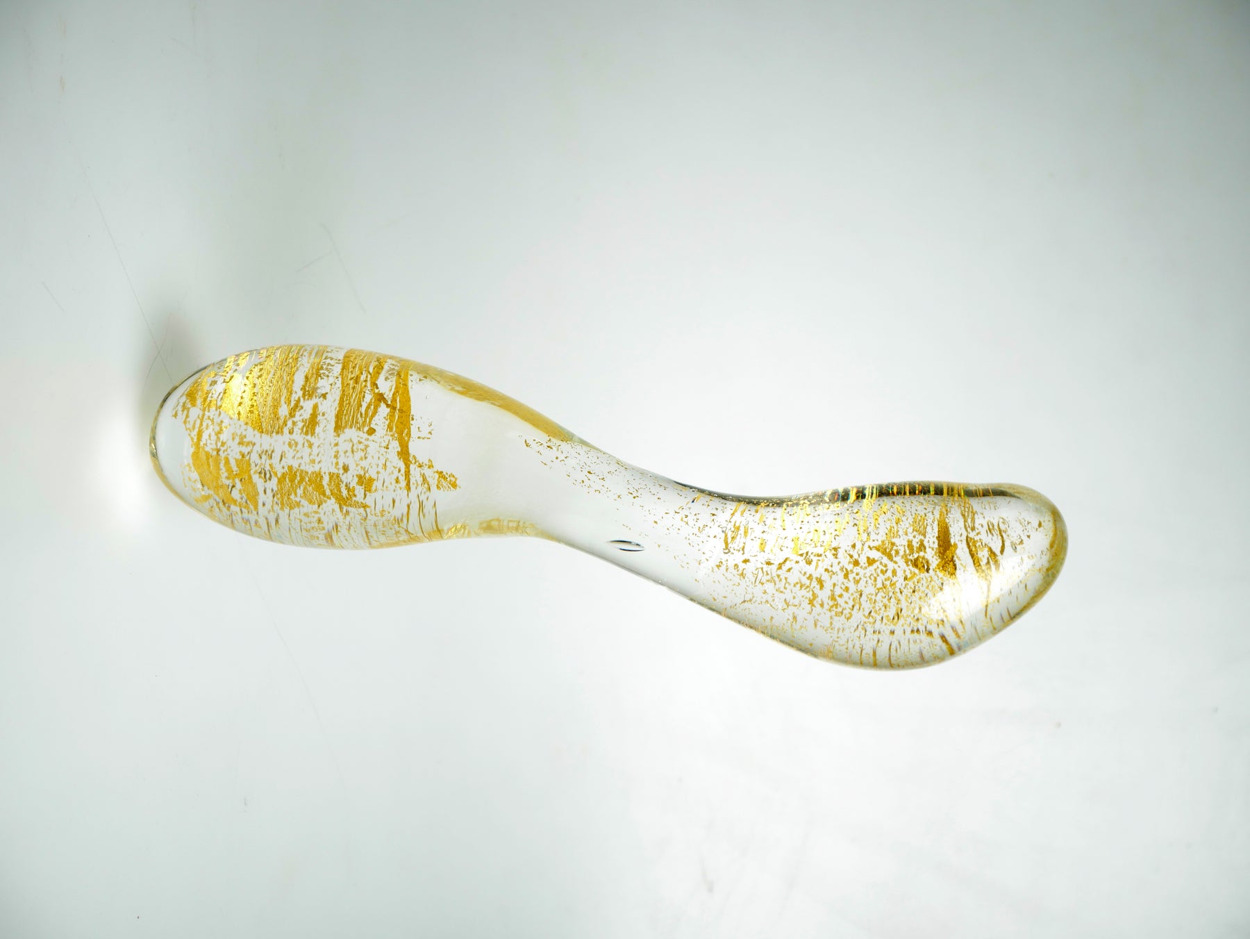 Gode en verre à la feuille d'or - Worm de L'indécent