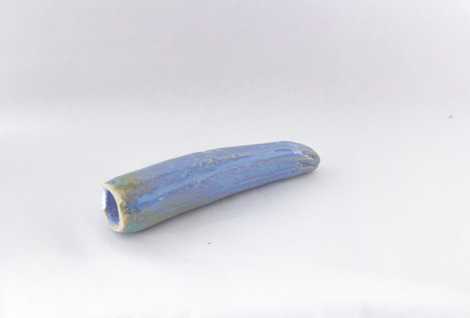Gode en céramique - La courgette bleu lavande de La Mère Michet